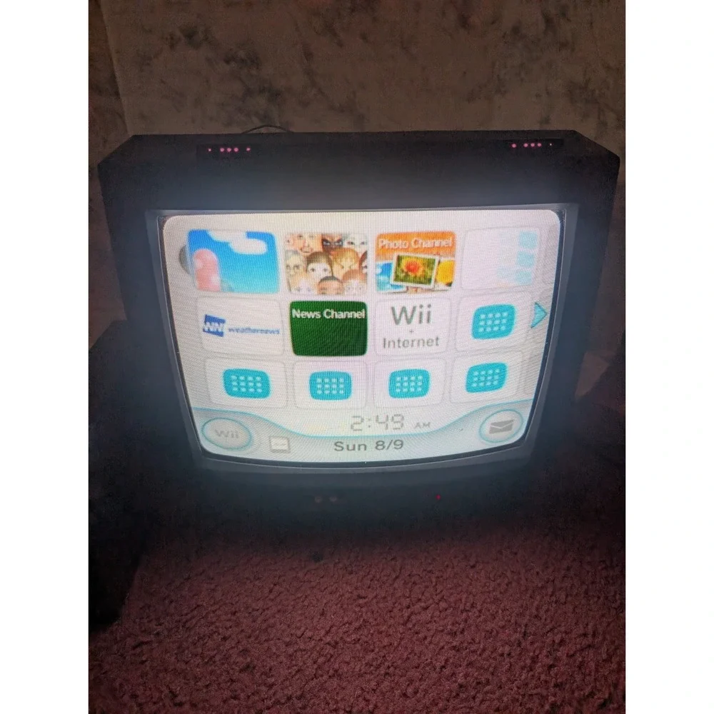 Nintendo Wii RVL-101 Black Video Game Console W/ Controllers & Cords WORKS